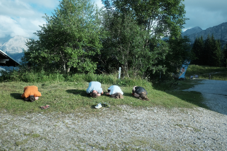 Morgendliches Dehnen 